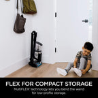Shark IZ682H Vertex Pro Cordless Stick Vacuum with IQ Display, DuoClean PowerFins &amp; MultiFLEX, Extra Battery, Crevice Tool, Pet Multi-Tool &amp; Anti-Allergen Dusting Brush, 120min Runtime, Black