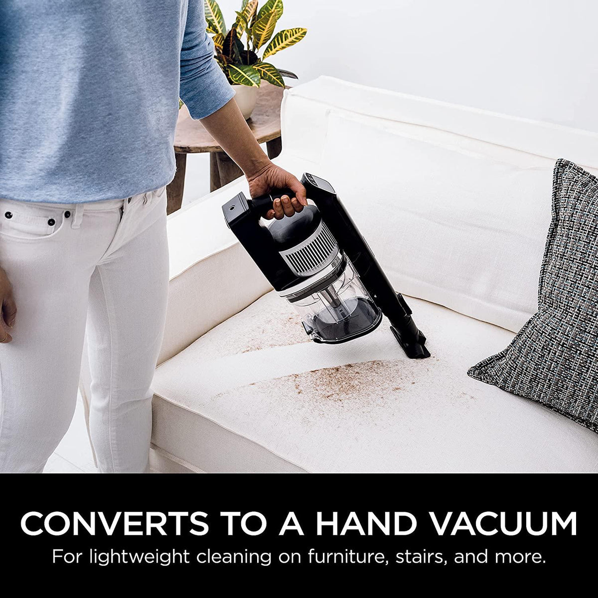 Shark IZ682H Vertex Pro Cordless Stick Vacuum with IQ Display, DuoClean PowerFins &amp; MultiFLEX, Extra Battery, Crevice Tool, Pet Multi-Tool &amp; Anti-Allergen Dusting Brush, 120min Runtime, Black