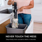 Shark IZ682H Vertex Pro Cordless Stick Vacuum with IQ Display, DuoClean PowerFins &amp; MultiFLEX, Extra Battery, Crevice Tool, Pet Multi-Tool &amp; Anti-Allergen Dusting Brush, 120min Runtime, Black