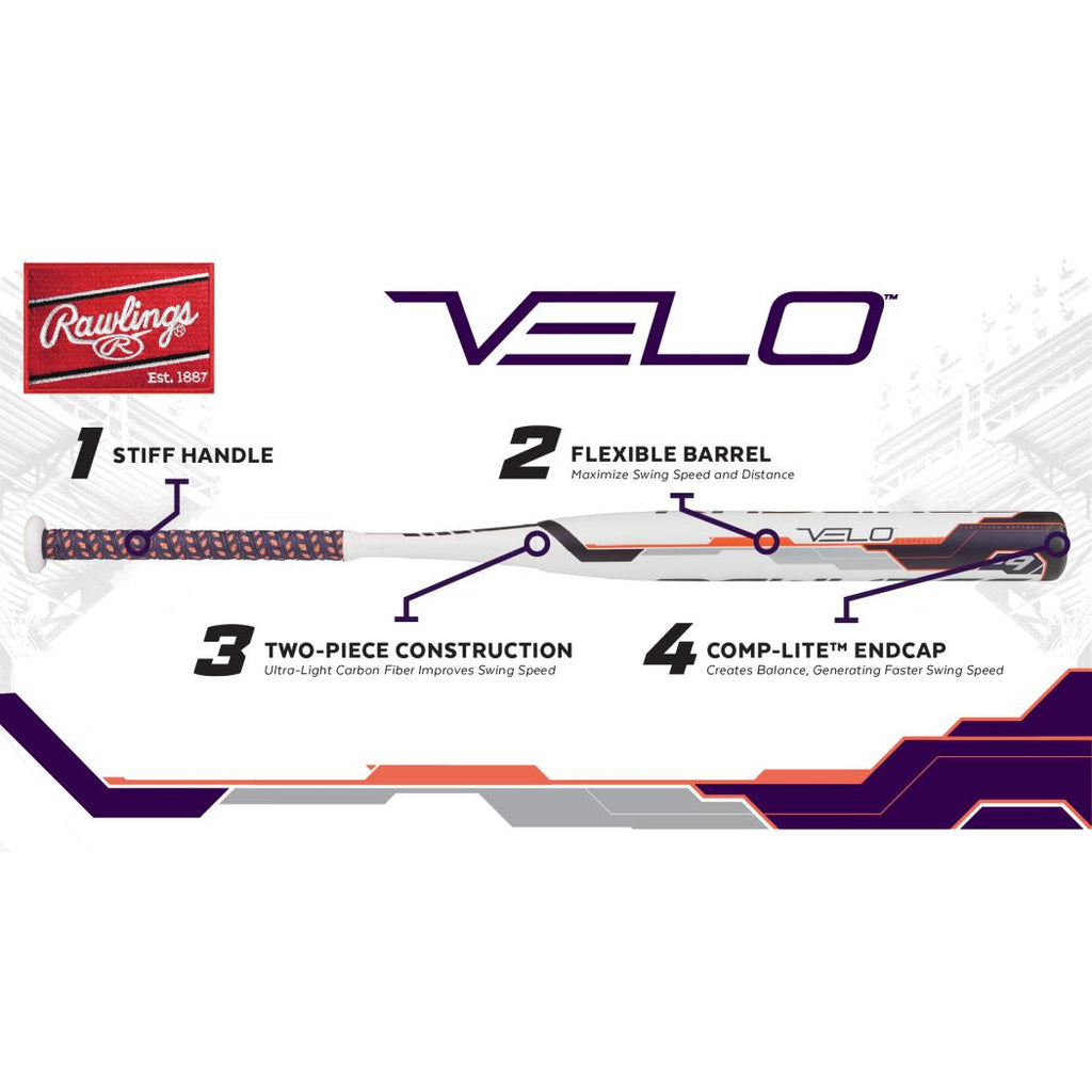 Rawlings Velo Composite Baseball Bat, 30" (-11)