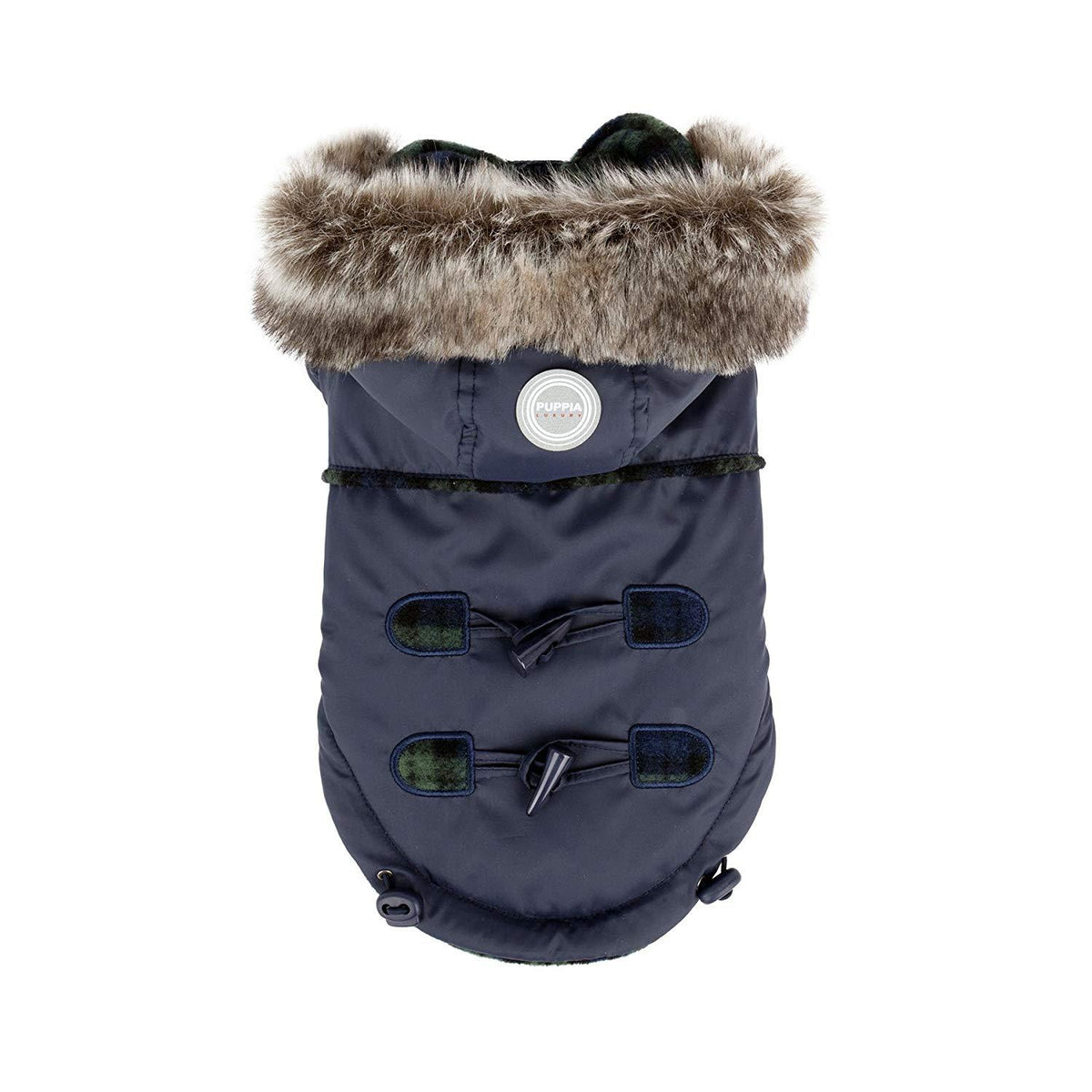 Puppia Authentic Lewis Winter Coat, XX-Large, Navy