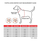 Puppia Authentic Lewis Winter Coat, XX-Large, Navy