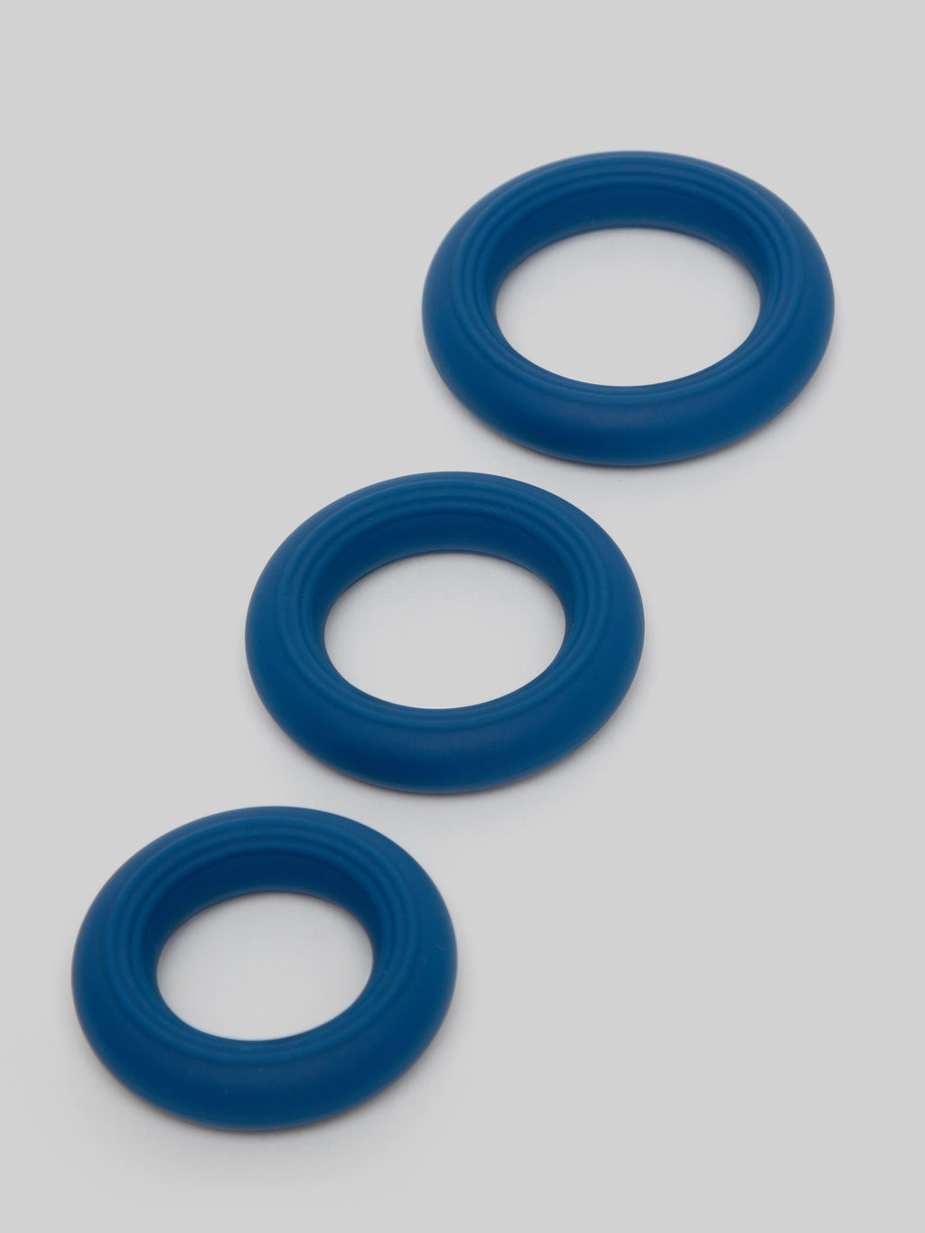 Lovehoney Ignite Silicone Love Ring Set (3 Piece), Blue