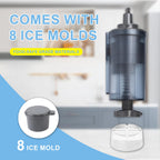 Ice Cream Maker & Shaved Ice Attachment for Kitchen aid Mixer,  Accessories Set Includes Shaved Ice Machine with 8 Ice Molds and Ice Cream Gelato Maker for 4.5 Qt & Larger Stand Mixers