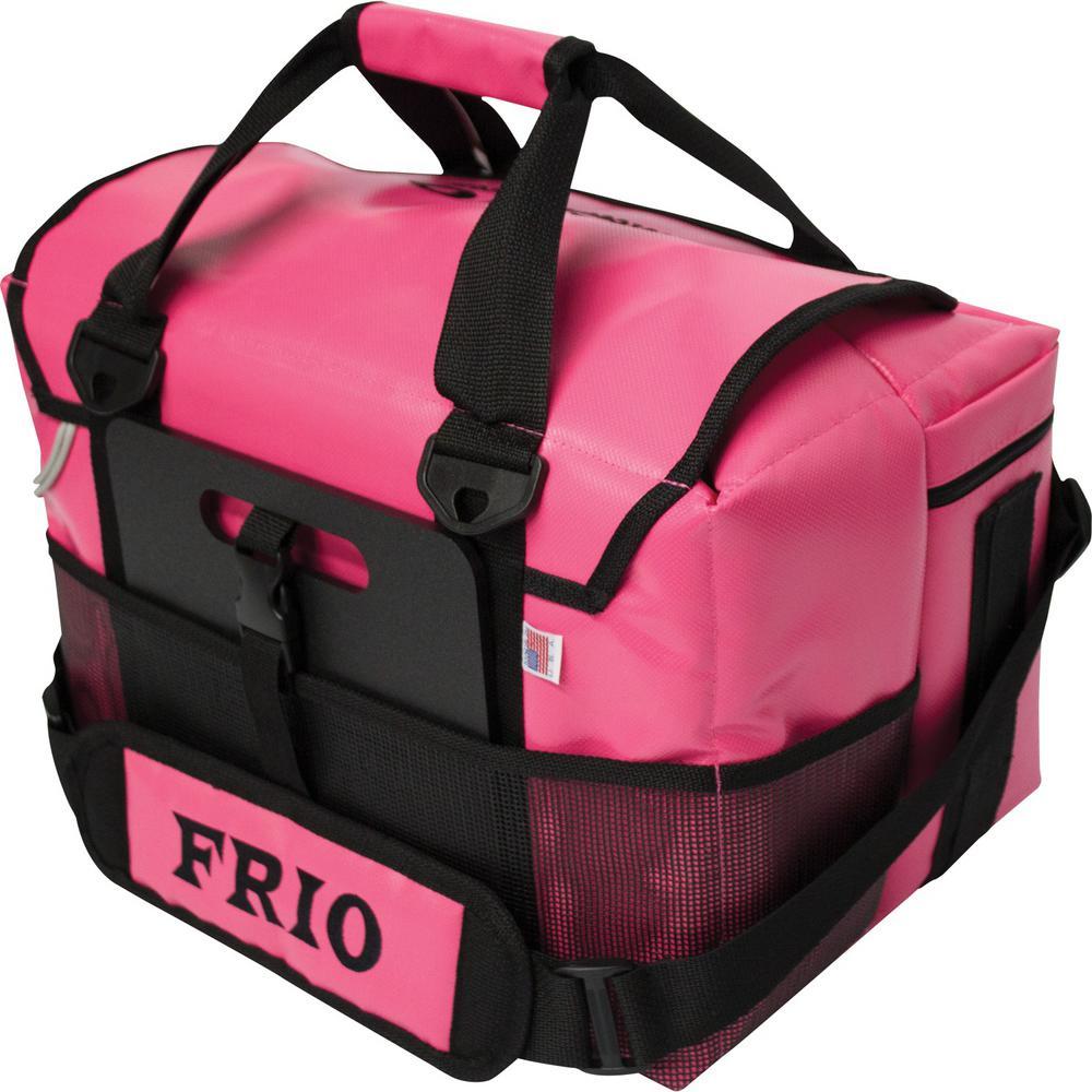 360 24-Vault Chest Cooler with Bluetooth Speaker in Bright Pink