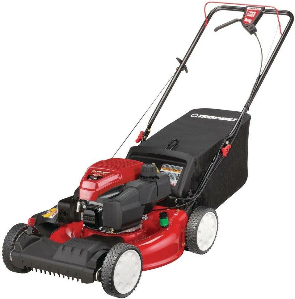 Self-Propelled Lawn Mower Gas Variable Speed Adjustable Handlebar Wheel Blades