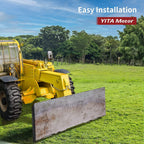 yitamotor 1/2'' universal quick attach mount plate with bottom connector holes &amp; reinforced top bar, compatible with kubota and bobcat skid steers and tractors