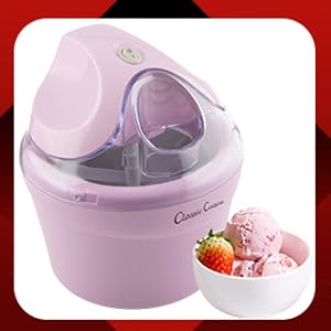 Ice Cream Maker - 1QT Ice Cream Machine for Sorbet, Gelato, Frozen Yogurt and More - Kitchen Appliances and Gadgets by  (Pink)