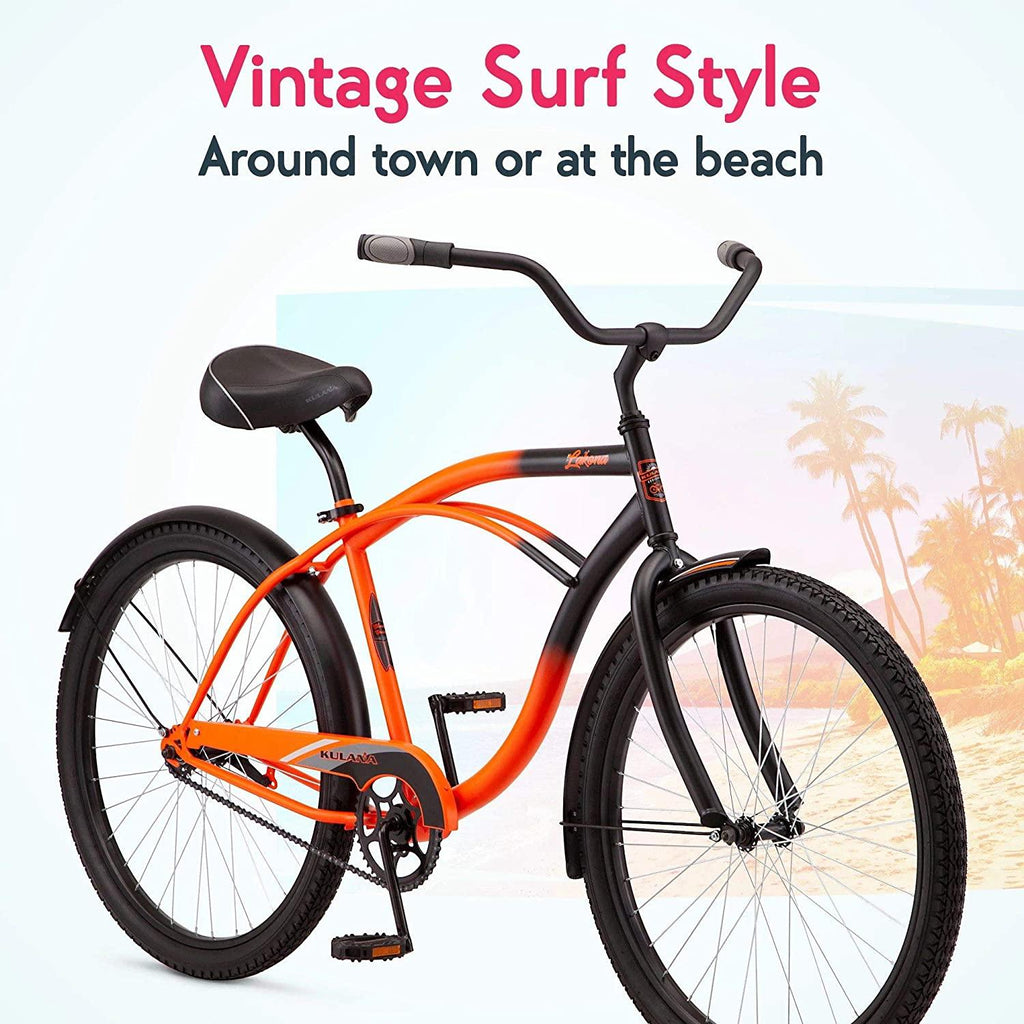 Kulana Lakona Youth/Adult Beach Cruiser Bike, 20-26-Inch Wheels, Multiple Speeds, Multiple Colors