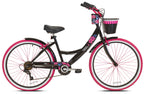 Susan G Komen 26" Women's Cruiser Bike, Black/Pink