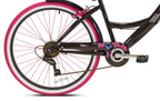 Susan G Komen 26" Women's Cruiser Bike, Black/Pink