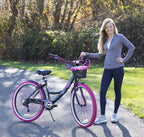 Susan G Komen 26" Women's Cruiser Bike, Black/Pink