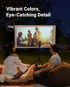 nebula capsule ii smart mini projector android tv 9.0 portable 100" home theater