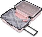 Stratum XLT Expandable Hardside Luggage with Spinner Wheels, Pink Blush, 3-Piece Set (20/24/28)