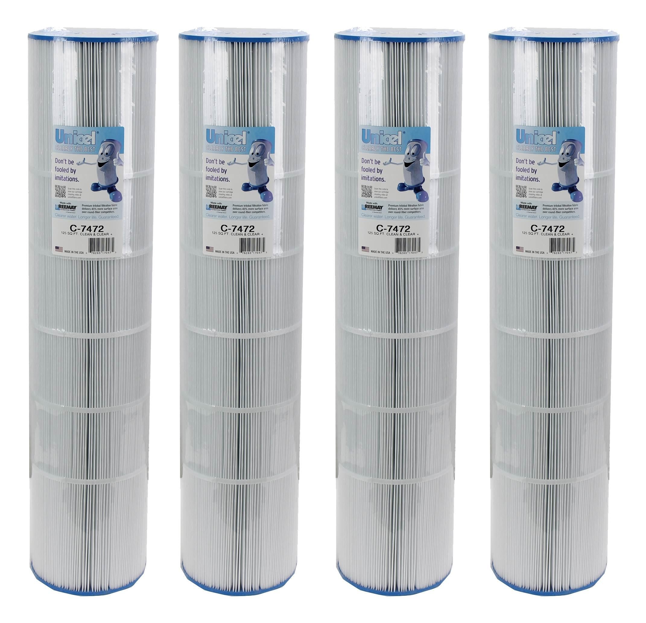 unicel c-7472 pac fab/waterway swimming pool filter cartridge (4 pack)
