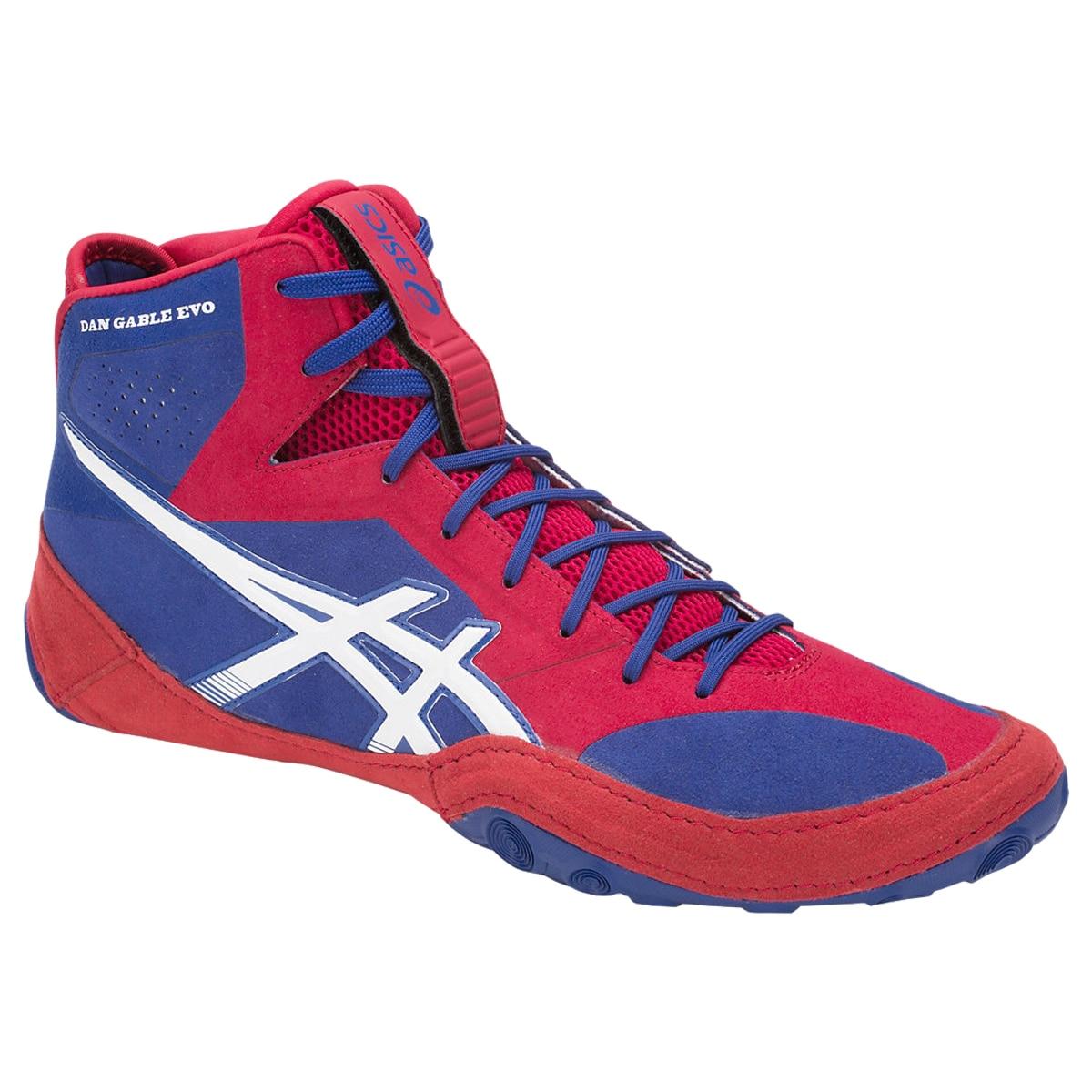 ASICS Men's Dan Gable Evo Wrestling Shoe, Black/White/Carbon, 12 Medium US