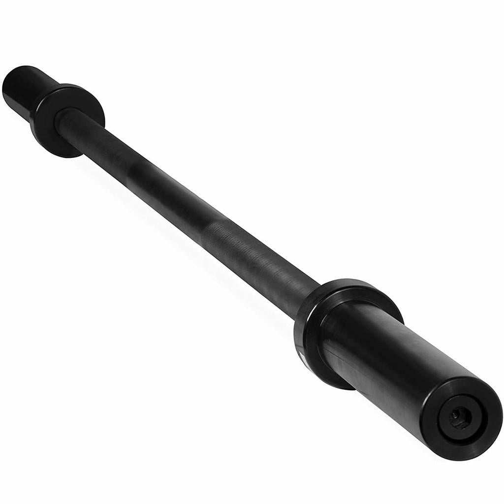 WJHWSX Olympic Weightlifting Barbell, Solid Iron Barbell for Weight Training and Power Lifting閿60-Feet Long, 21-lbs Bar, 2IN Shaft Diameter Black