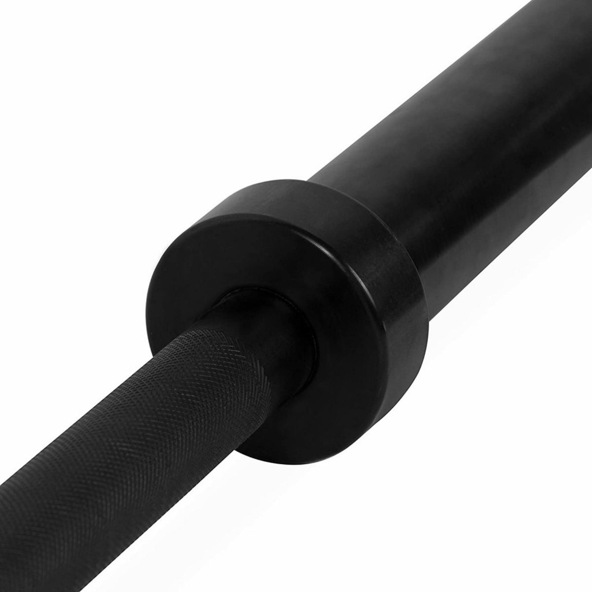 WJHWSX Olympic Weightlifting Barbell, Solid Iron Barbell for Weight Training and Power Lifting閿60-Feet Long, 21-lbs Bar, 2IN Shaft Diameter Black