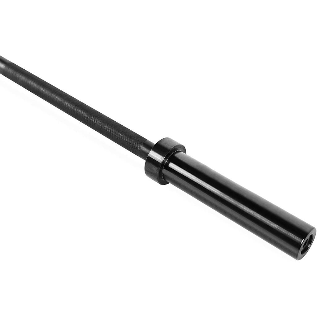 WJHWSX Olympic Weightlifting Barbell, Solid Iron Barbell for Weight Training and Power Lifting閿60-Feet Long, 21-lbs Bar, 2IN Shaft Diameter Black