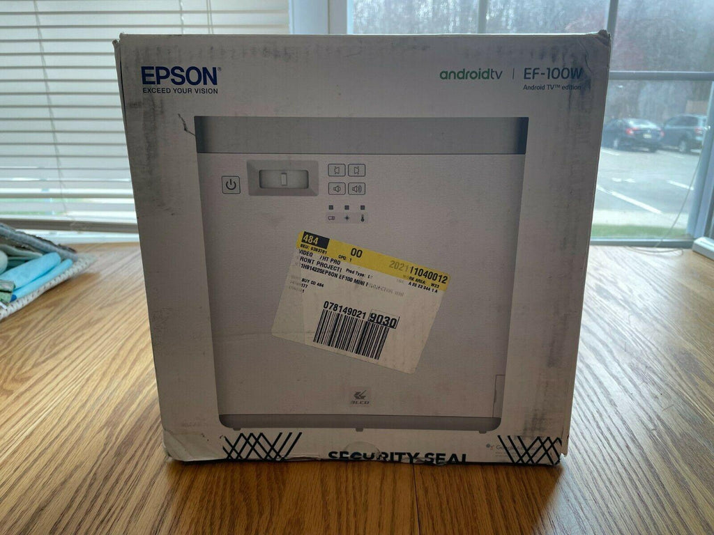 epson ef-100 mini-laser streaming projector with android tv edition