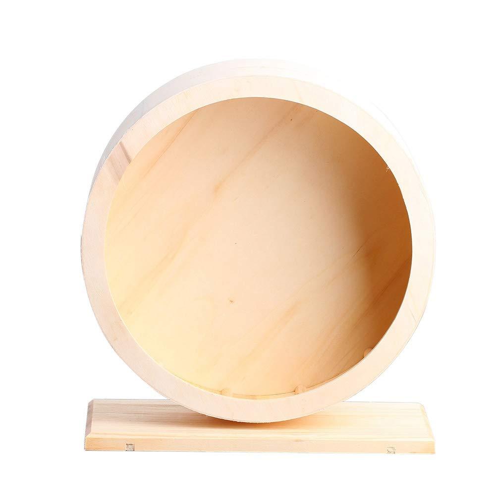 D-4PET Hamster - Wooden Mute Roller Hamster Running Exercise Mouse HedSports Wheel Pet Toy Supplies Hot