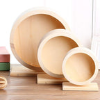 D-4PET Hamster - Wooden Mute Roller Hamster Running Exercise Mouse HedSports Wheel Pet Toy Supplies Hot
