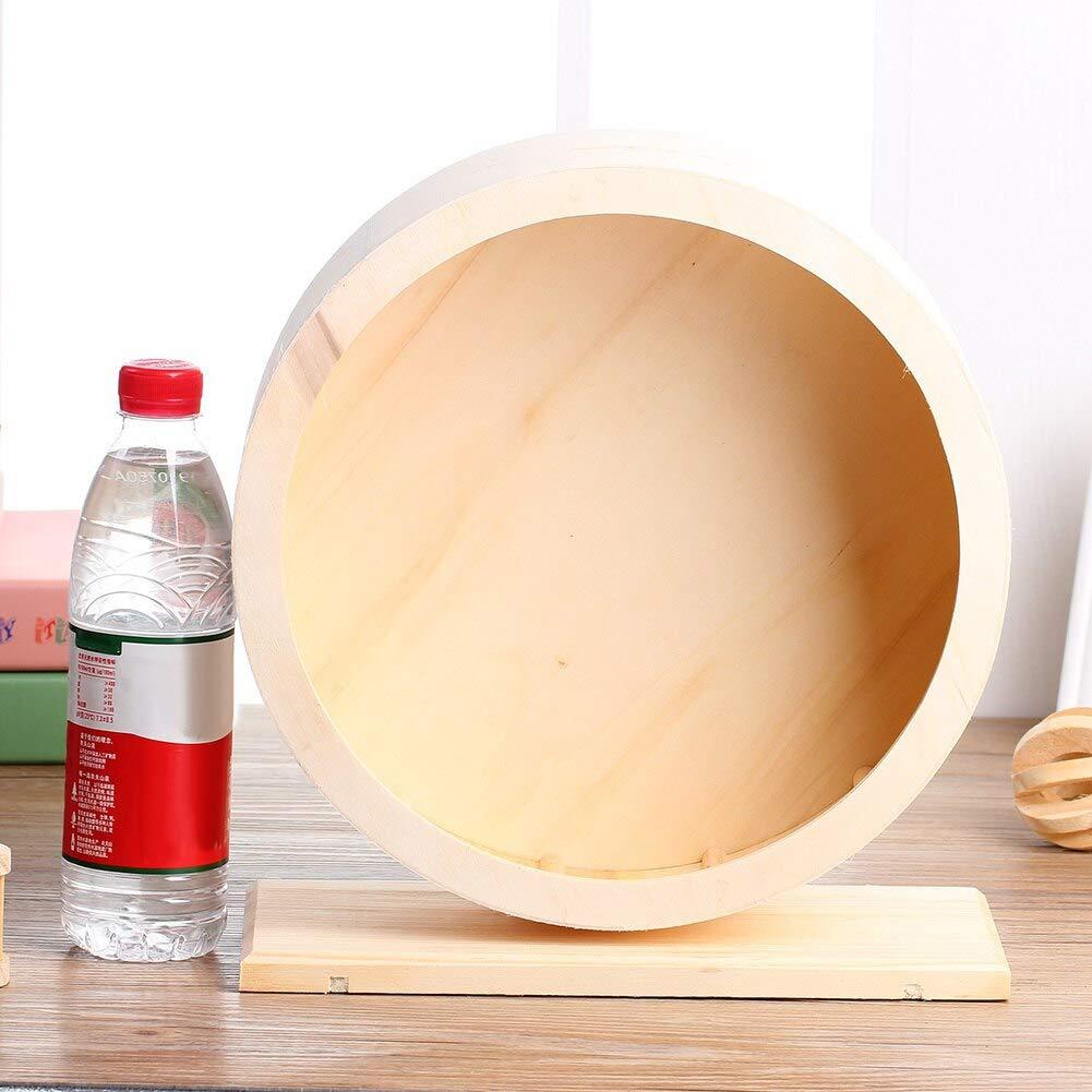 D-4PET Hamster - Wooden Mute Roller Hamster Running Exercise Mouse HedSports Wheel Pet Toy Supplies Hot