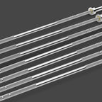 RitFit 7 Ft. Olympic Barbell Bar, General Purpose Weight Bar Suitable for Olympic Lifts and Power Lifts and Bench Press, 500 Lbs., 700 Lbs., 1002 Lbs. Capacity Options