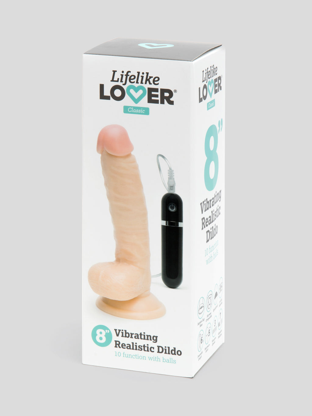 Lifelike Lover Classic Realistic Dildo Vibrator 8 Inch, Flesh Pink | Flesh Pink