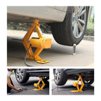 Car Jack Lift 12V 3 Ton Electric Scissor Floor Jack Impact Wrench Tire Tool Kit