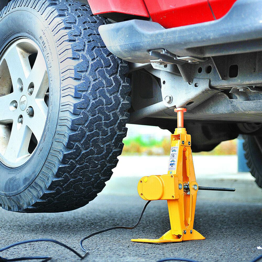 Car Jack Lift 12V 3 Ton Electric Scissor Floor Jack Impact Wrench Tire Tool Kit