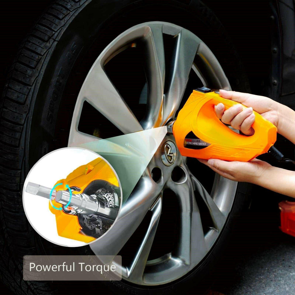 Car Jack Lift 12V 3 Ton Electric Scissor Floor Jack Impact Wrench Tire Tool Kit