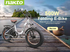 Trekpower 20” Electric Bikes for Adults, Dual Disc Brake Electric Mountain Bike, 500W Motor Electric Bicycle&amp;48V Removable Lithium Battery, (Black/Silver)
