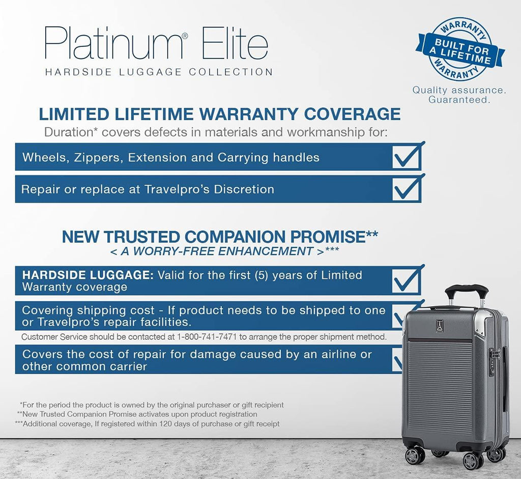 Platinum Elite Hardside Expandable Spinner Wheel Luggage TSA Lock Hard Shell Polycarbonate Suitcase, Shadow Black, Carry-on 21-Inch