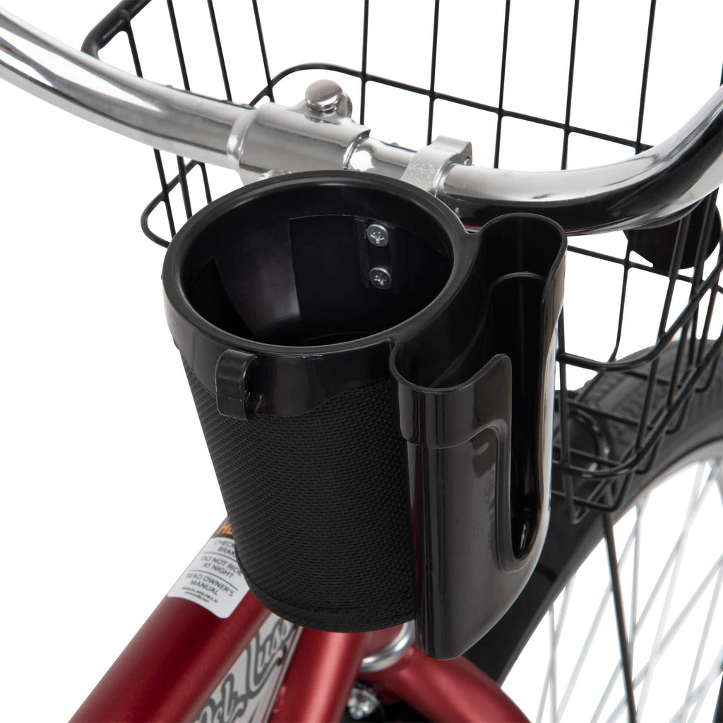 Huffy 26 In. Nel Lusso Men's Classic Beach Cruiser Bike, Mirror Red