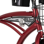Huffy 26 In. Nel Lusso Men's Classic Beach Cruiser Bike, Mirror Red