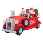 7.5 ft Santa and Mrs. Claus in Car Holiday Inflatable