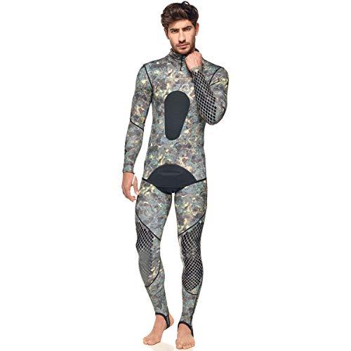 SEAC Pirana Spandex Wetsuit X-Large, Green Camouflage