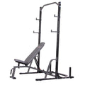 Body Champ PBC1835 2-Piece Power Rack with Weight Bench for Home Gym