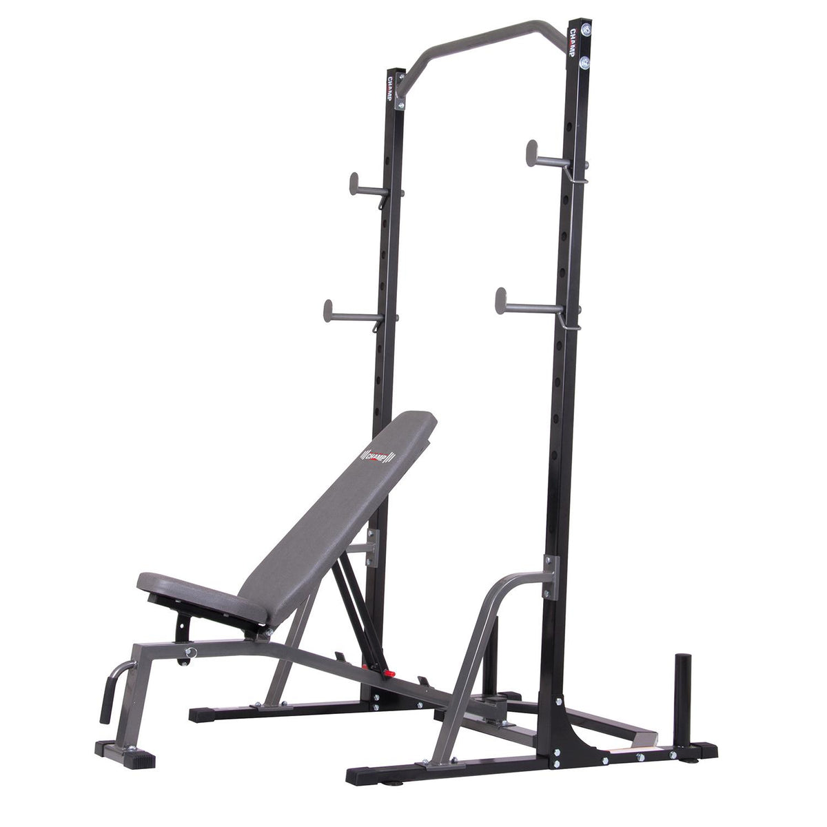 Body Champ PBC1835 2-Piece Power Rack with Weight Bench for Home Gym