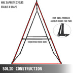 280 Lbs. Portable Pull Up Bar Height Adjustable Portable Pull Up Gym Stand Fitness Equipment Folding Standing Pull Up Bar for Home Gym