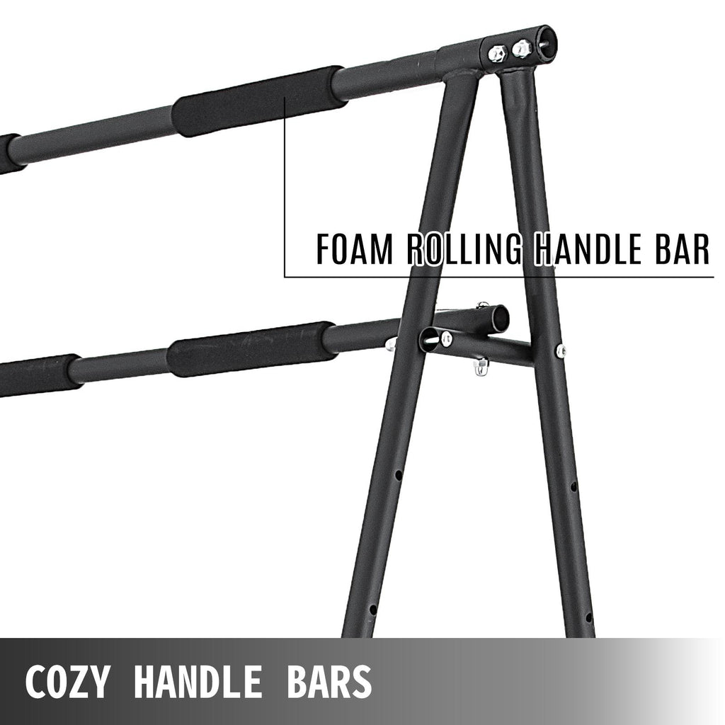 280 Lbs. Portable Pull Up Bar Height Adjustable Portable Pull Up Gym Stand Fitness Equipment Folding Standing Pull Up Bar for Home Gym