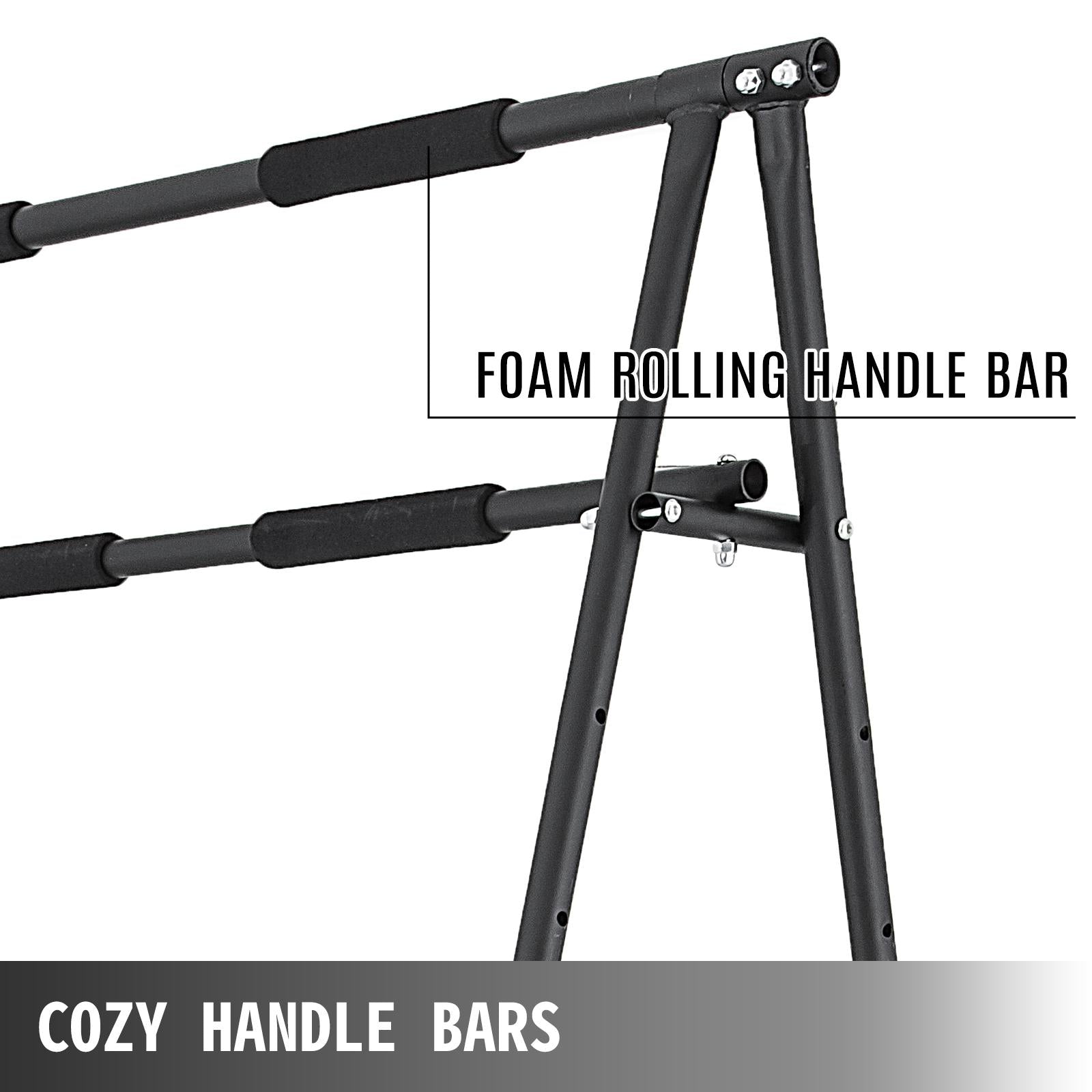 280 Lbs. Portable Pull Up Bar Height Adjustable Portable Pull Up Gym Stand Fitness Equipment Folding Standing Pull Up Bar for Home Gym