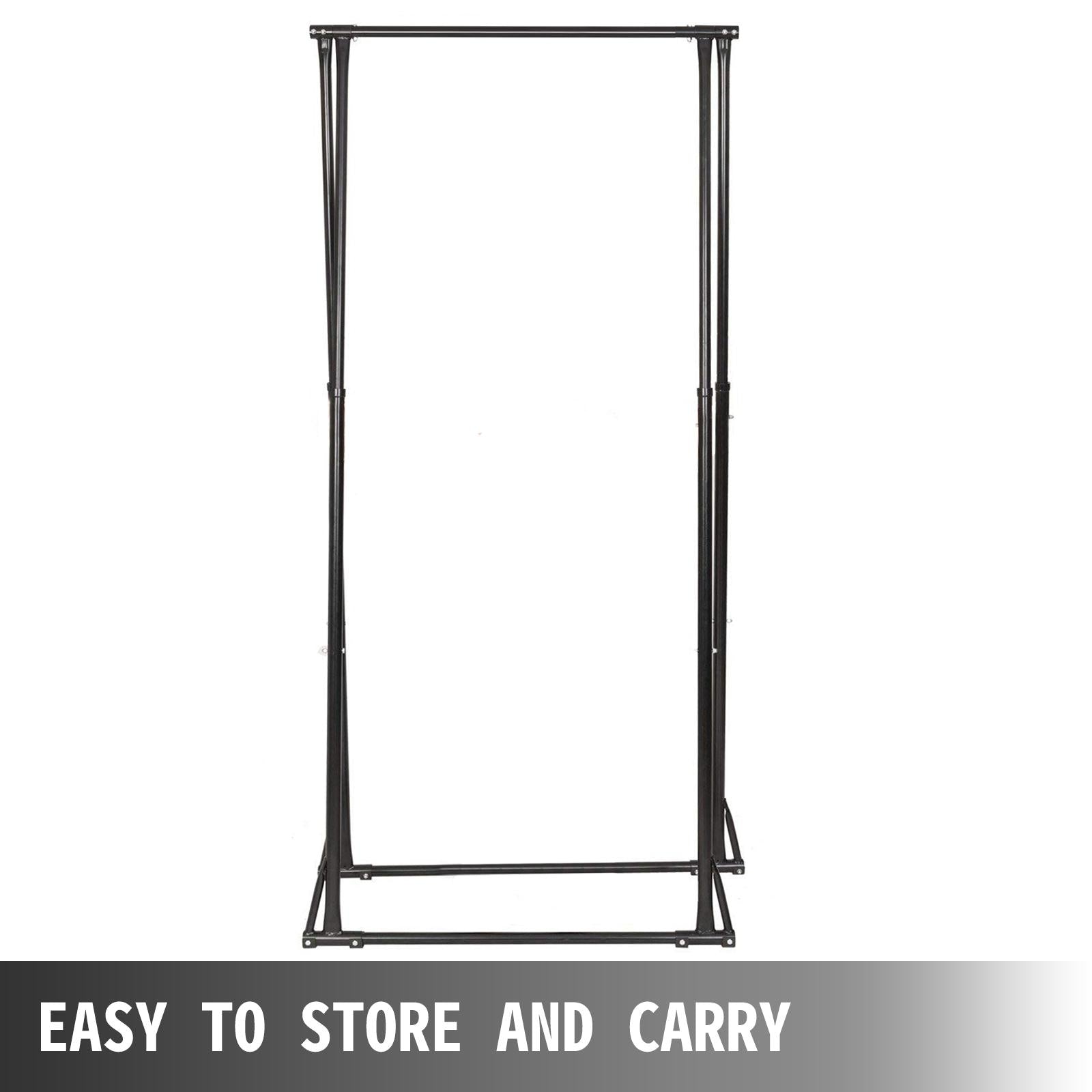 280 Lbs. Portable Pull Up Bar Height Adjustable Portable Pull Up Gym Stand Fitness Equipment Folding Standing Pull Up Bar for Home Gym