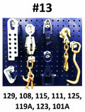 SET#13 - AUTO BODY FRAME MACHINE 8 PIECE TOOLS AND CLAMP CHAIN SET FRAME RACK