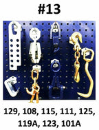 SET#13 - AUTO BODY FRAME MACHINE 8 PIECE TOOLS AND CLAMP CHAIN SET FRAME RACK