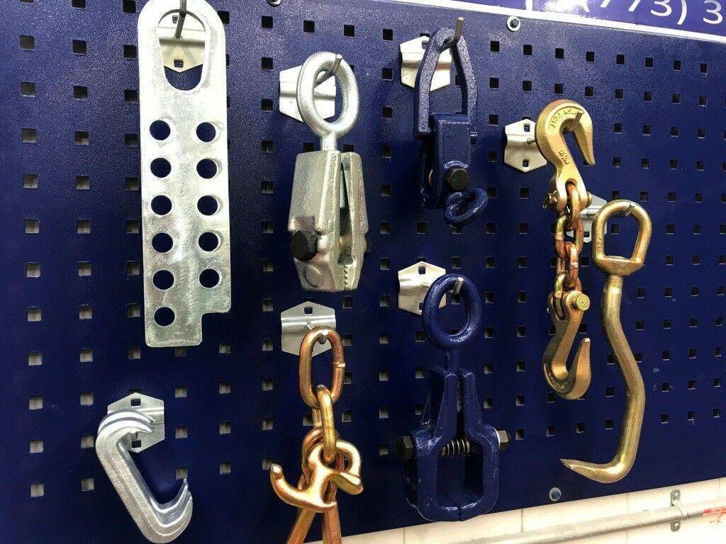 SET#13 - AUTO BODY FRAME MACHINE 8 PIECE TOOLS AND CLAMP CHAIN SET FRAME RACK