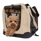 Pet Life Folding Zippered 360 Degree Vista View House Pet Crate in Khaki, X-Large