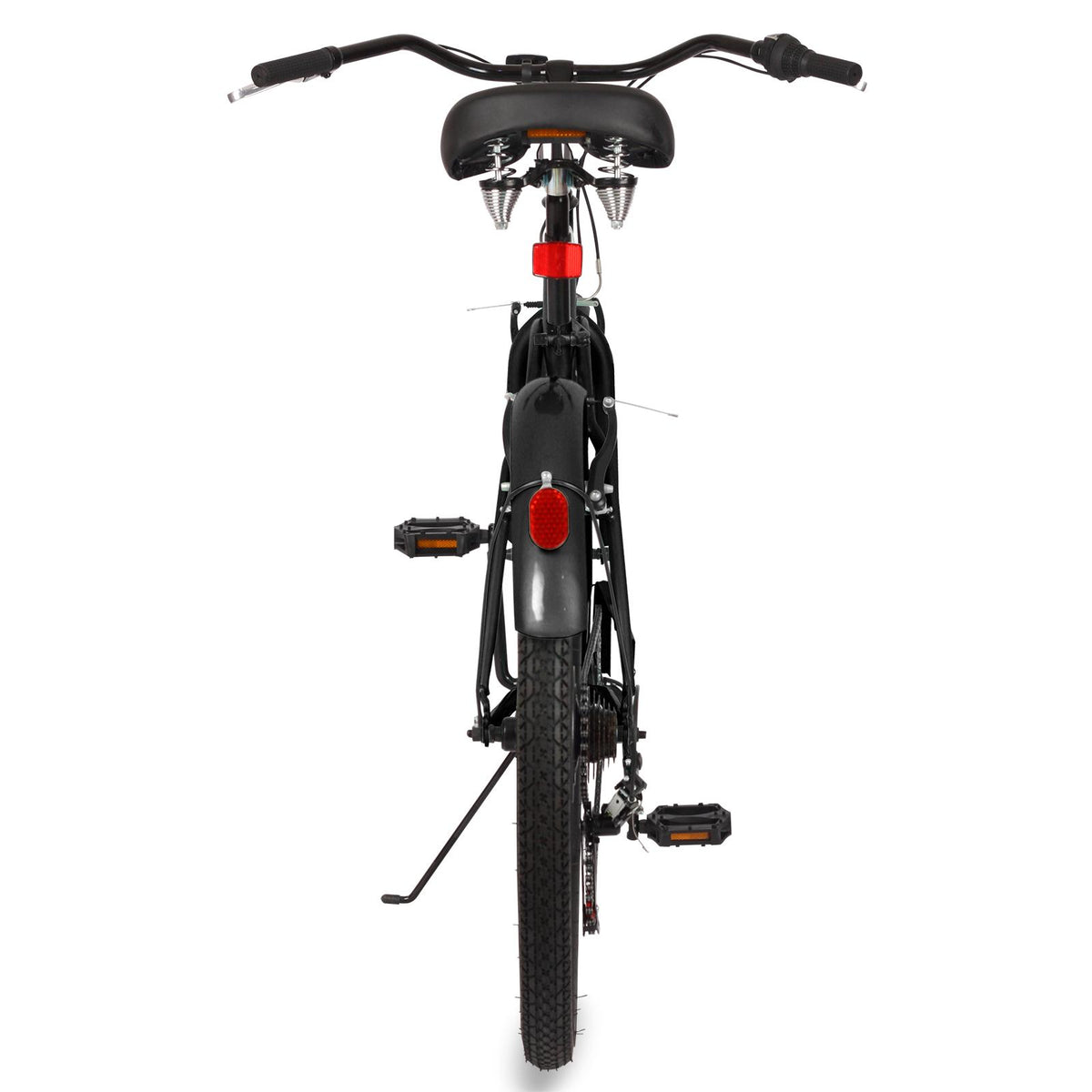 ABORON Adult Cruiser Bike 7 Speed 26 Inch, Beach Cruiser Bicycle for Men ,Steel Frame, Beach Cruiser Bikes , Black &amp; Pink