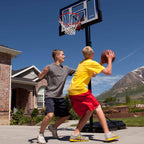 Lifetime 48" Shatterproof Portable One Hand Height Adjustable Basketball System in Black, 51550